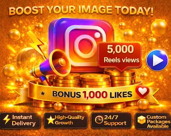 Instagram Reels: 5000 visualizaciones + 1000 me gusta extra / 100 % seguro / Entrega rápida / Impulso de interacción en Reels