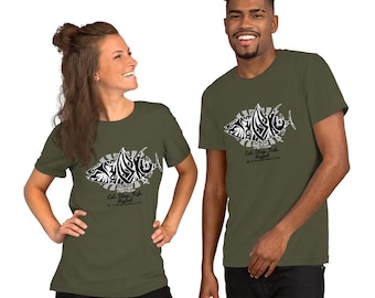 Just Relax Tribal Fish T-Shirt  |  Unique Tribal Printed Fishing Shirt for Men and Women Outdoors