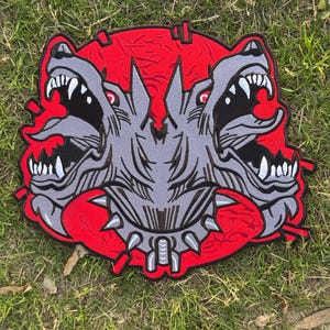 Écusson brodé Vi Arcane : League of Legends Cosplay - Écusson au dos 30,5 cm (12/8 po.)