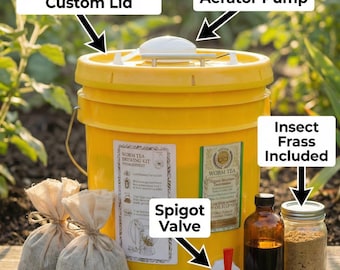 3-Gallonen-Wurm-Tee-Brauer-Kit - Bio-Flüssigdünger-Hersteller für Zimmerpflanzen und Gärten