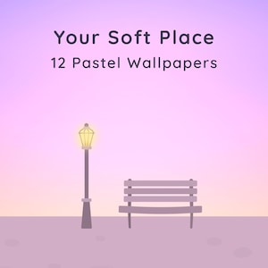 Fondos de pantalla con estética pastel / 12 fondos con degradado suave para iPhone y tablet / Descarga instantánea