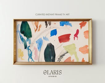 Colorful Abstract Art for Samsung Frame TV – Modern Matisse Style Wall Art (Digital Download)