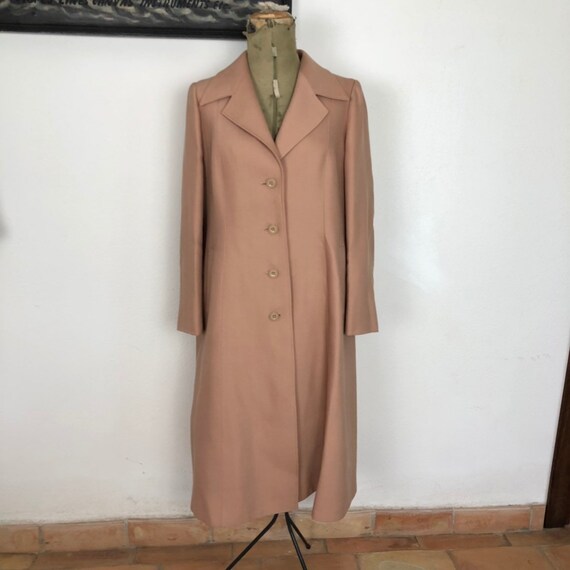 Marella 1970s wool gabardine coat