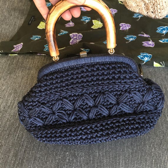 Original crochet handbag from 60s