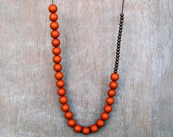 Rusted orange necklace