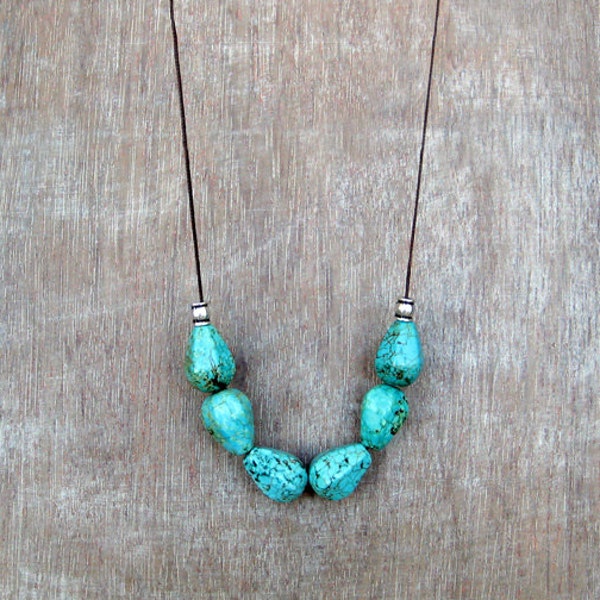 Turquoise Drop  Necklace