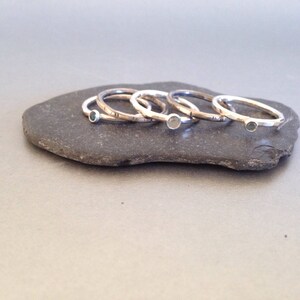 Blue Topaz Ring Stacking Rings Blue Stone Ring Topaz Stack Ring - Etsy UK