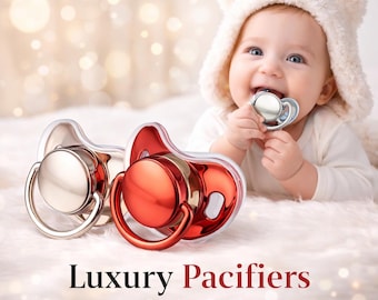 Set de chupetes personalizados para bebé: nombre personalizado, regalo para recién nacido