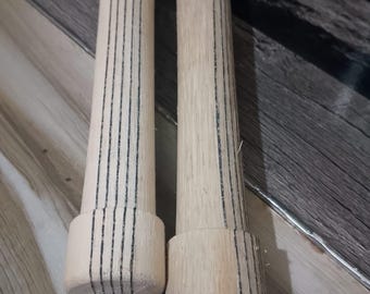 Mangos de madera para bates de críquet – Empuñadura de caña reforzada, par de calidad profesional