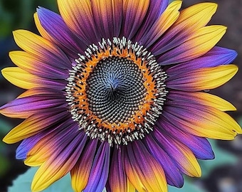 50 STKS Purple Heart Zonnebloemzaden Zeldzame Tuin Bloemzaden