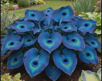 200+ blauwe hostazaden | Meerjarige schaduwtuinplanten