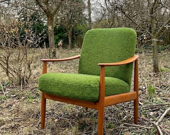 Poltrona moderna di metà secolo fatta a mano