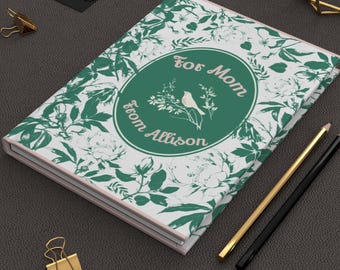 Personalized Mom Journal, Mother Daughter Gift, Quote Notebook for Mom, Sentimental Mother's Day Gift, Cute Spiral Journal with Quote
