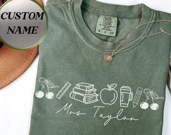 Custom Teacher Shirt | Gifts for teachers | Teacher appreciation | Back to school | Personalized Comfort Colors® Teacher T-Shirt