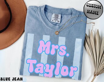 Customized Teacher Shirt, Second Grade Teacher Shirt, Comfort Colors Teacher Tee, Back to School Teacher Gift, Custom T-shirt for Teachers