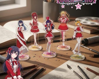 0SHI N0 K0 Acrylic Stand 15CM Anime Figure Display, Ai Hoshino Desk Decor, Manga Collectible Model Gift for Fans