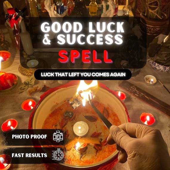 Powerful Good Luck Spell Same Day, Etsy Witch Success Spell, Job Promotion Ritual, Witchcraft