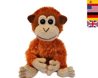 Patrón de crochet-Orangután Tumbili