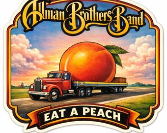 Allman Brothers Band Eat A Peach Sticker