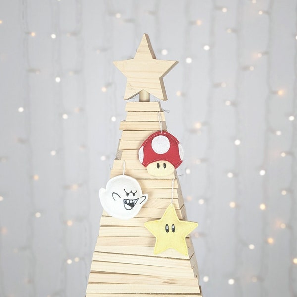 Super Mario Kart Christmas Tree Ornaments Gift Set, Super Mario Christmas Decorations, Nintendo Christmas Gift, Gifts for Gamers