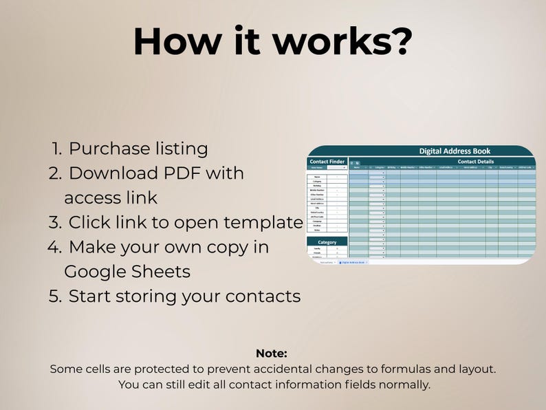 Sample Digital Address Form Digital Address Book Template | Contact List Spreadsheet | Address Book ...