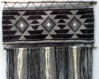 Handwoven wall hanging, wool wall tapestry, wall art decor, ethno wall decor "Kanatitsa". FREE SHIPPING.