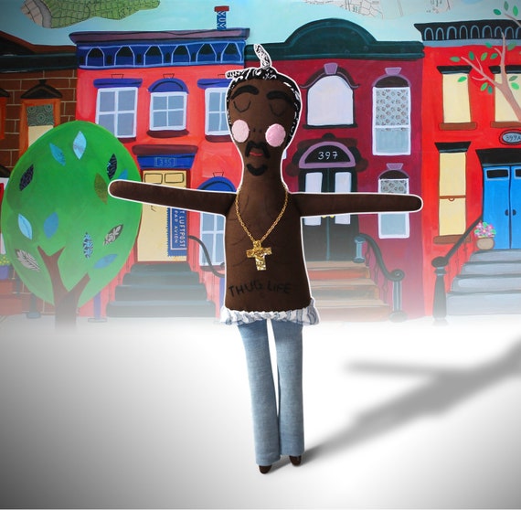 Tupac Doll 2 Pac 2 Pac Shakur Gangster Rap Rapper Rappers Etsy