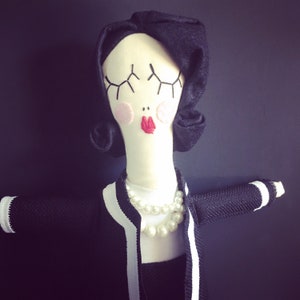 Coco Chanel Doll, Chanel, Cloth Doll, Coco, Clothdoll, Dollmaker