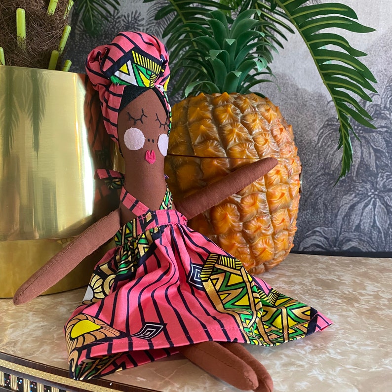 Little Miss Africa Rag Doll Dolly Handmade Doll Girl Gift Etsy