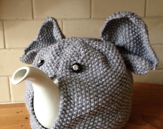 Hand Knitted Elephant Tea Cosy Etsy