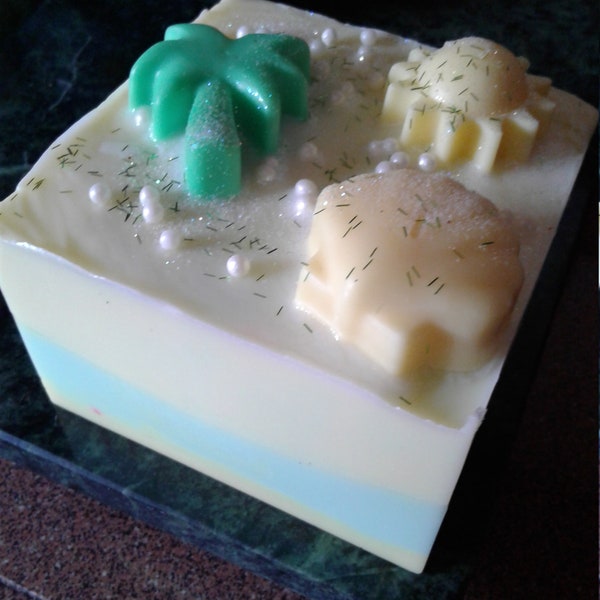 Natural ocean theme mini soap loaf/ soap loaves/soap bar/ soap gifts/soaps/natural soaps