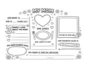 Mother’s Day Activity Book Printable, Kids First Gift (Instant Download)