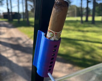 Cigar Caddie | Golf Accessory | Cigar Holder | Magnetic | Customizable | Smoke Caddy | Gift for Golfer