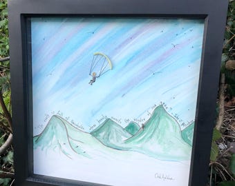 Acuarela y arte en piedra - ‘La belleza te espera’