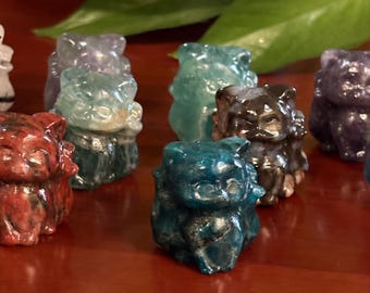 Mini 9 Tail Fox Carvings