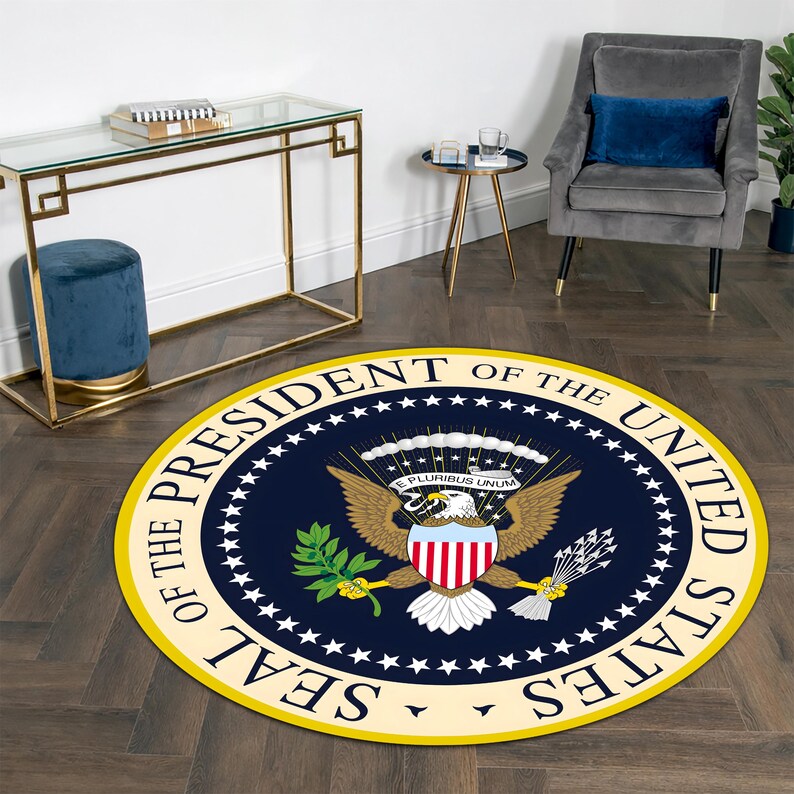 Vice President Rockefeller Rug USA Seal & Presidential Patriotic Area Rug, American Eagle Rug - Etsy