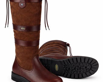 Handcrafted Brown Leather Tall Knee-High Riding Boots