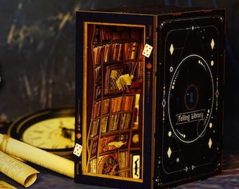 Creative DIY Book Nook Kit: Bizarre 3D Puzzle Bookend for Unique Gifting