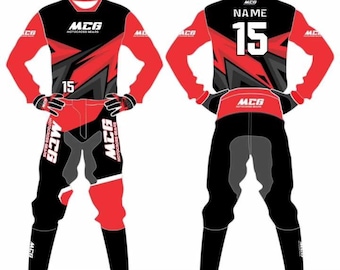 Traje de motocross MCG – Conjunto personalizado de camiseta y pantalón para motocross