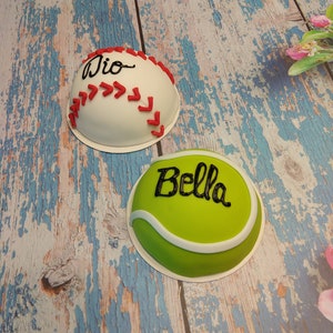 Personalized Birthday 4 inch Dog Birthday Cake tennis ball baseball basket ball soccer ball mini cake Dog cake