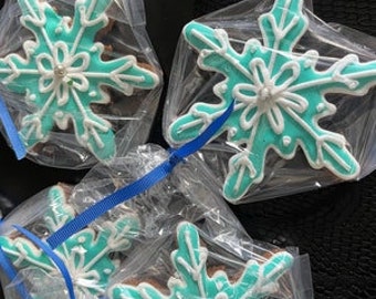 Christmas Snowflake Dog Treat: Winter Holiday Single