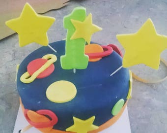 Out of this world Space Dog birthday cake