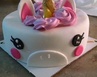 Unicorn cake Horse Birthday cake Peanut butter alfalfa pet gift