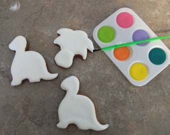 Dinosaur  dog treat Paint your own kit DIY PYO Dino  long lasting HARD treats
