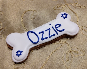 1 Personalized  Dog Treat Hanukkah treat personalized