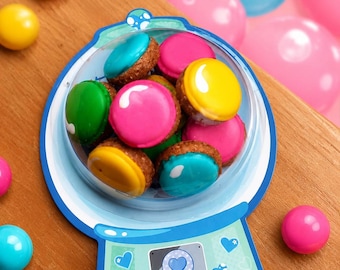 Fun Party Favors Bubble gum shaped dog treats mini size