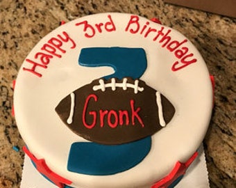 Football dog birthday cake pet gift