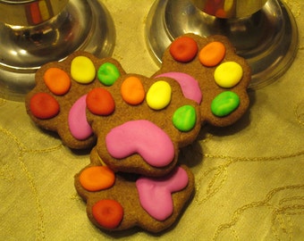 6 paw print  dog treats pride month pet gift