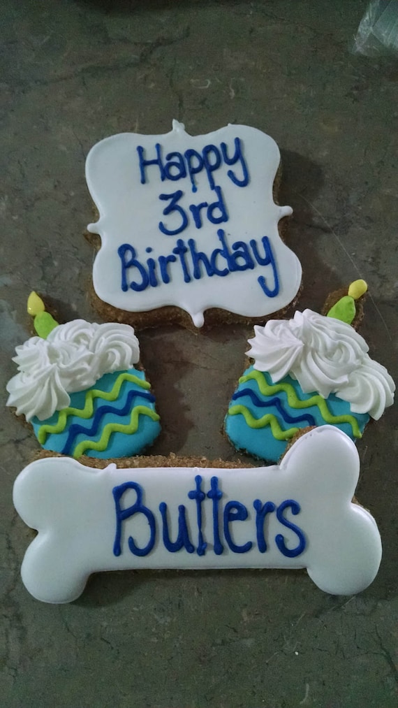 Personalized Birthday Dog Treats Cupcake Dog Treats Pet Gift Etsy