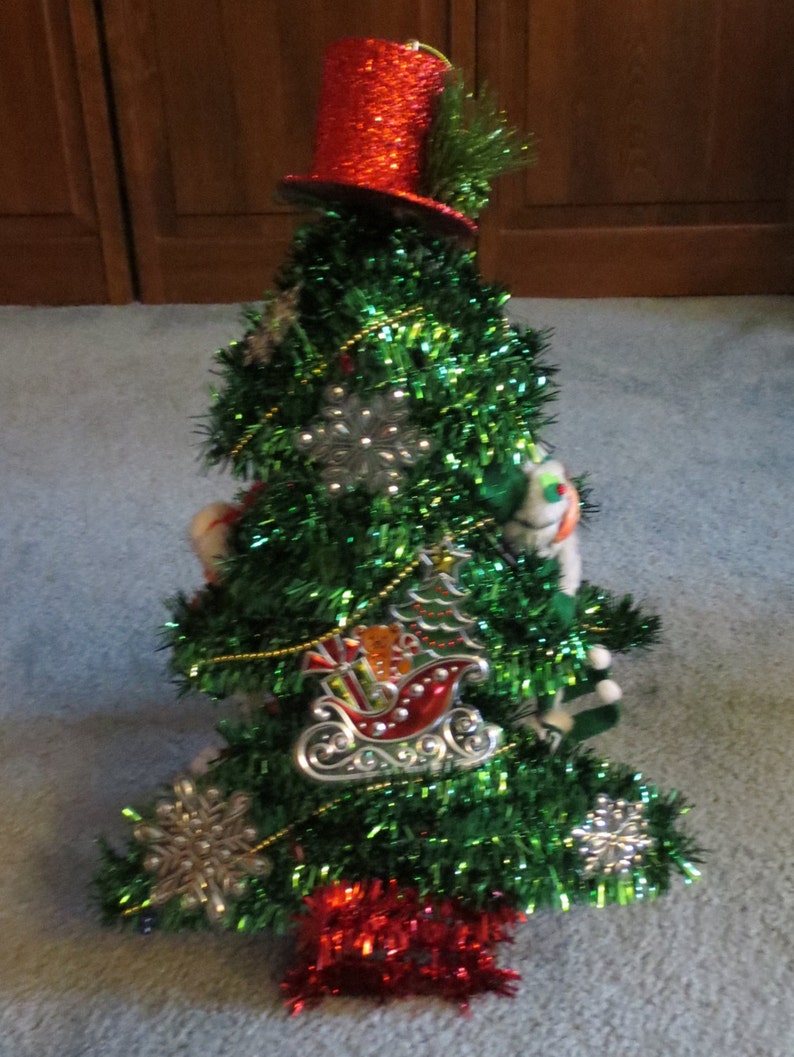 FREE USA Christmas SHIPPING Top Hat Santa Tree with Anna Lee image 2
